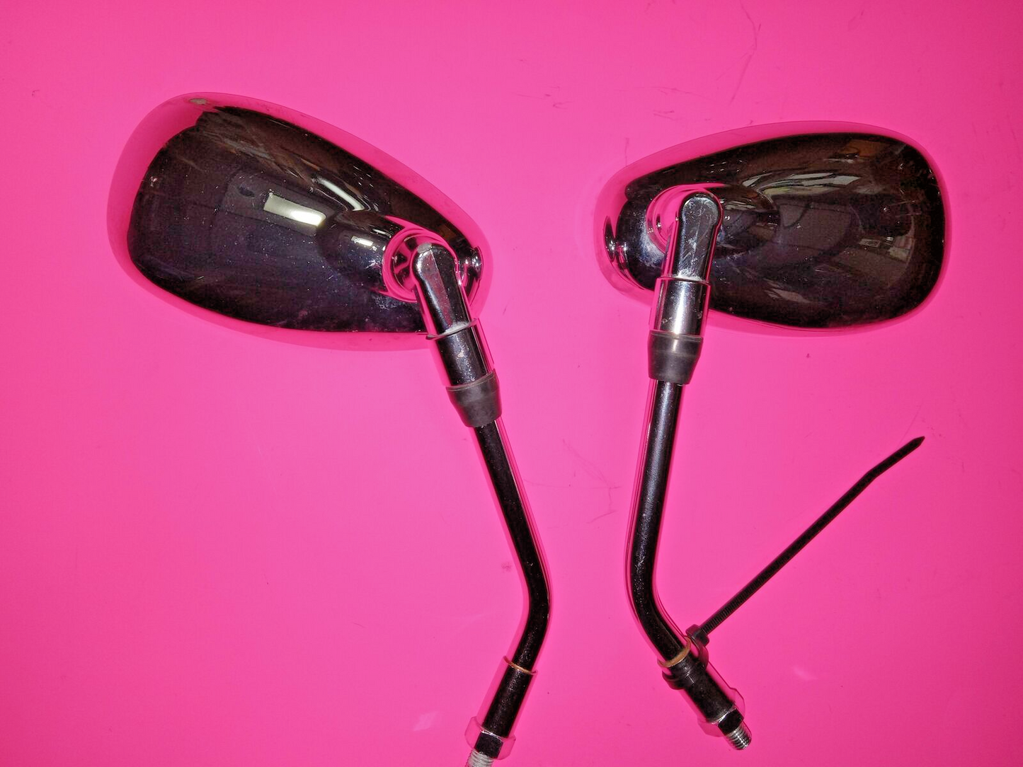 1995 SUZUKI bandit 600 CHROME REAR VIEW MIRROR SET PAIR MIRRORS