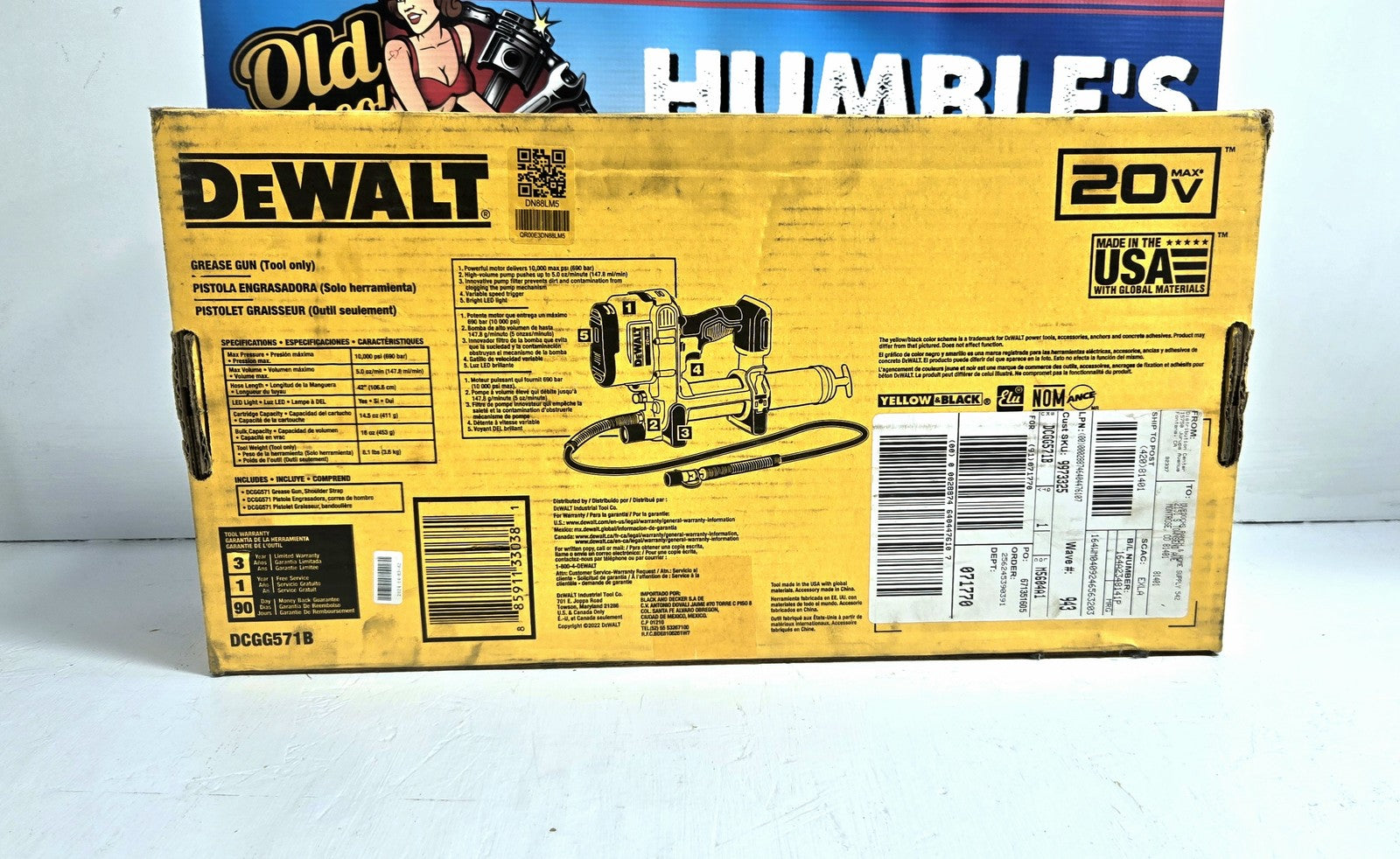 DeWalt Grease Gun NEW in original packaging
