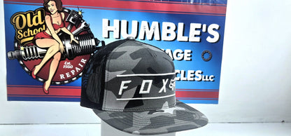 Fox Hat, Gray Camo with White Logo