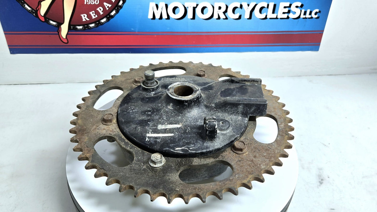 OEM 1979 1980 Suzuki PE250 Rear Hub with Sprocket