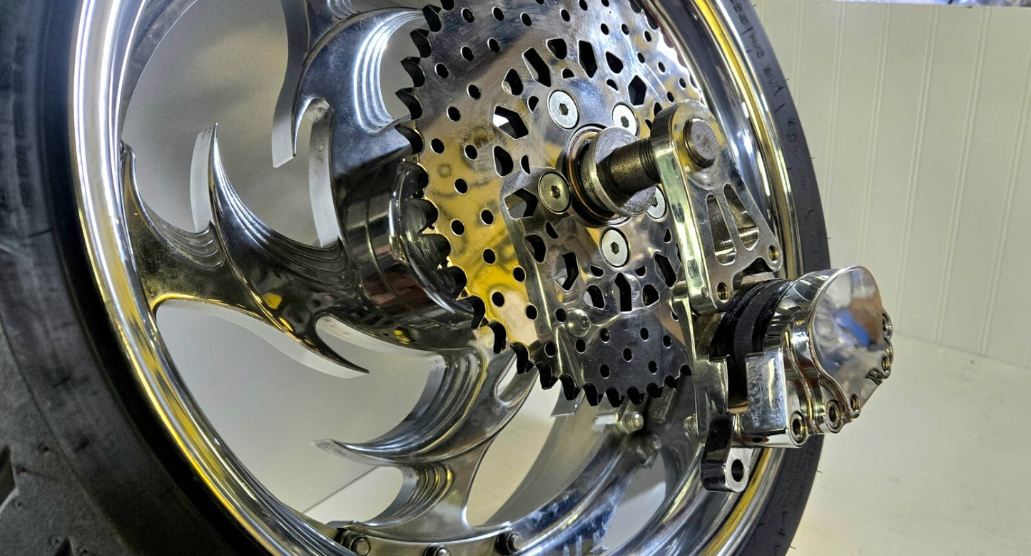 Harley-Davidson Custom Chopper Sawblade Style Rear Wheel
