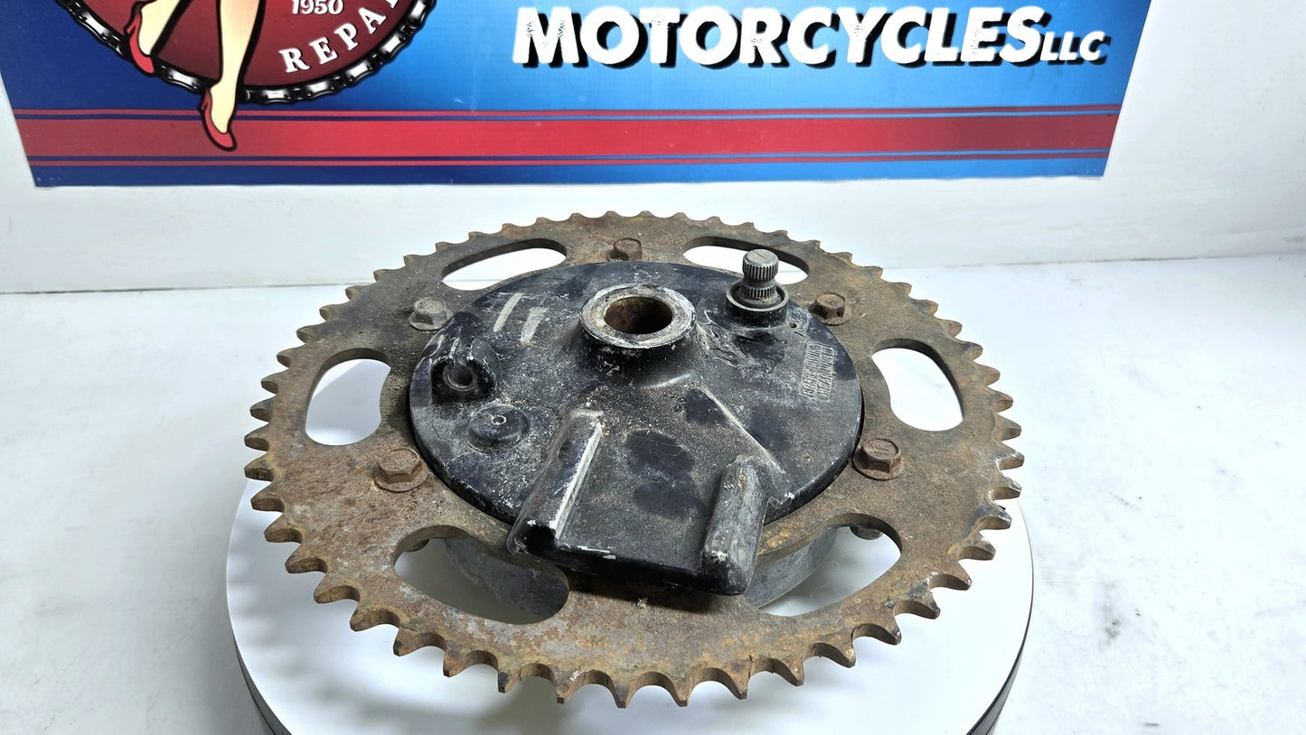 OEM 1979 1980 Suzuki PE250 Rear Hub with Sprocket
