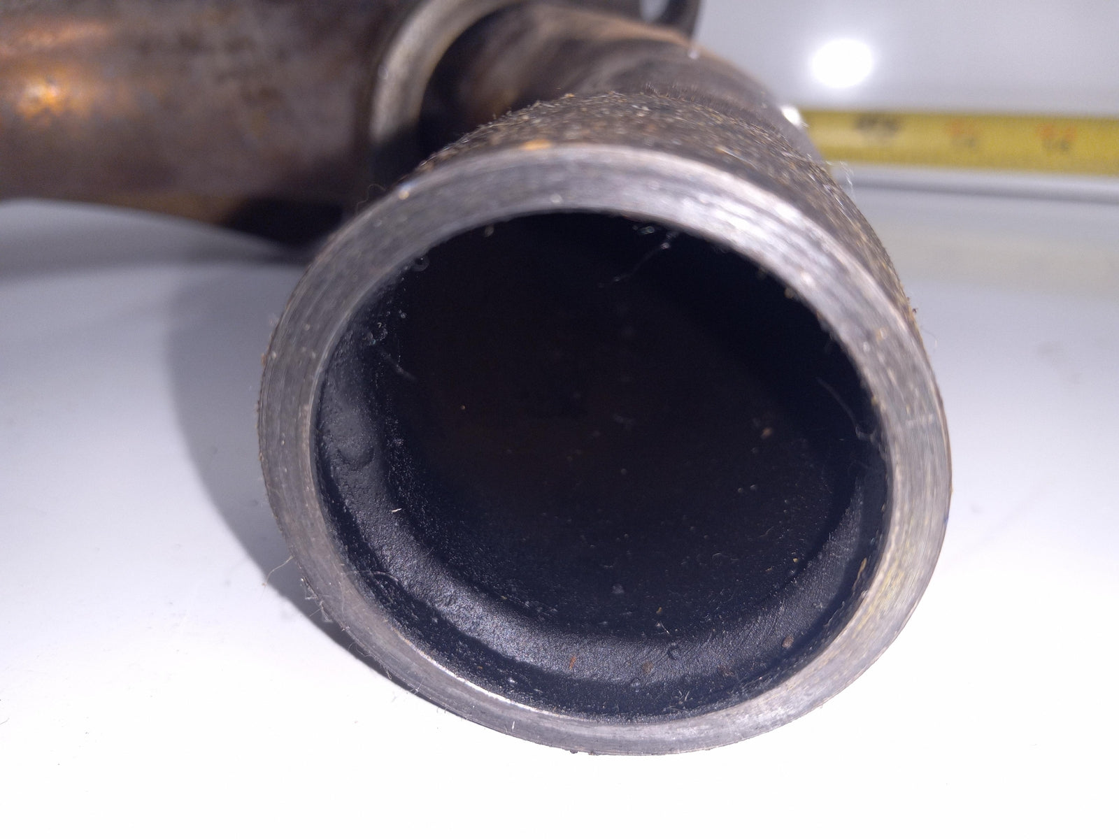 1998 YAMAHA YZ400 OEM EXHAUST PIPE CHAMBER HEADER W/ HEATSHIELD