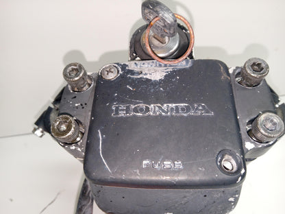 1979 HONDA CX500 OEM IGNITION LOCK W KEY and triple tree assembly