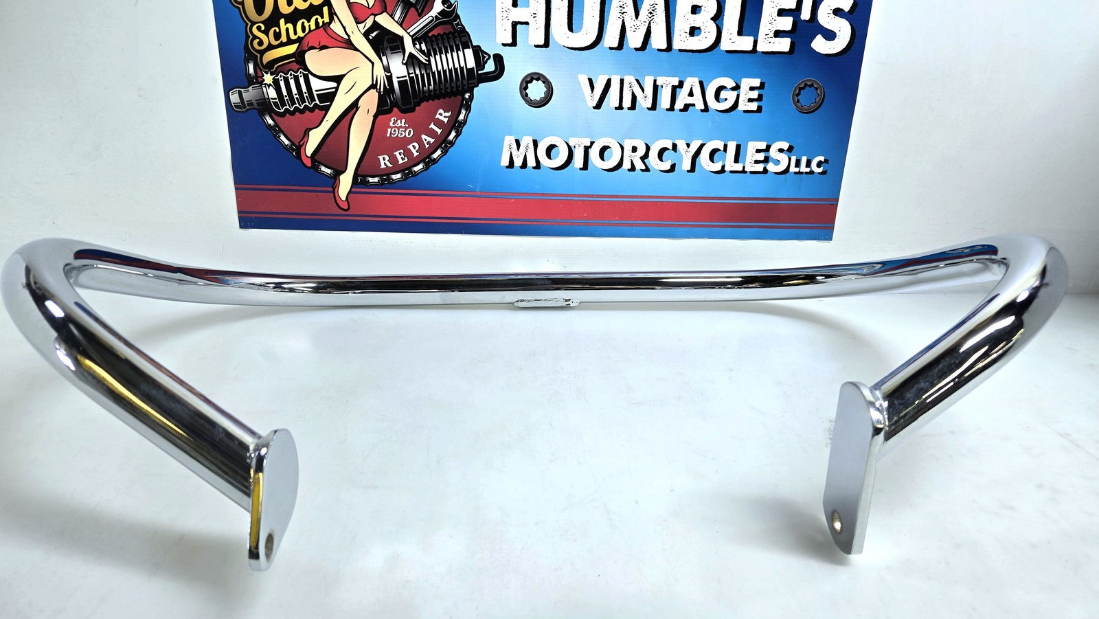 OEM Harley-Davidson Chrome Front Engine Guard for 1958 to Early 1979 FL Models