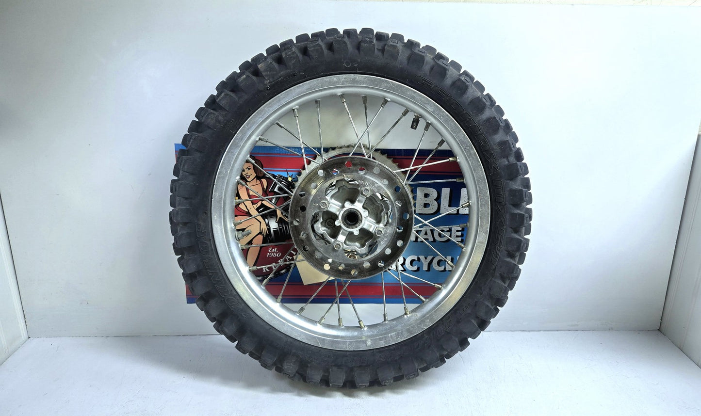 OEM 03 to 07 2005 Honda CR85 Rear Wheel w/ Tire 90x100x16