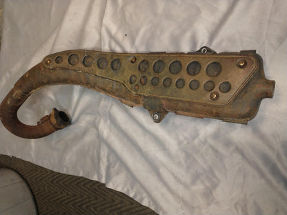 1971 KAWASAKI F8 EXHAUST PIPE CHAMBER HEADER