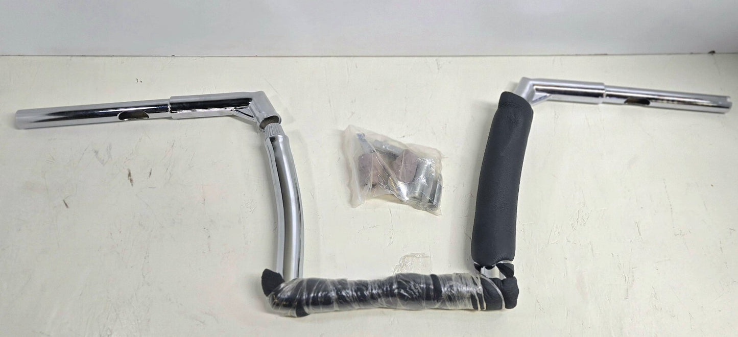 HANDLEBAR CALIBARZ 12" APES ADJUSTABLE 1-1/4" CHROME HARLEY  BAGGER CHOPPER