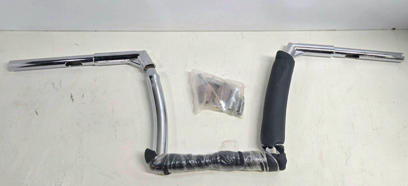 HANDLEBAR CALIBARZ 12" APES ADJUSTABLE 1-1/4" CHROME HARLEY  BAGGER CHOPPER