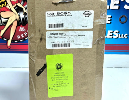 S&S Cycle - 93-5095 - Adjustable Pushrod Kit with Covers