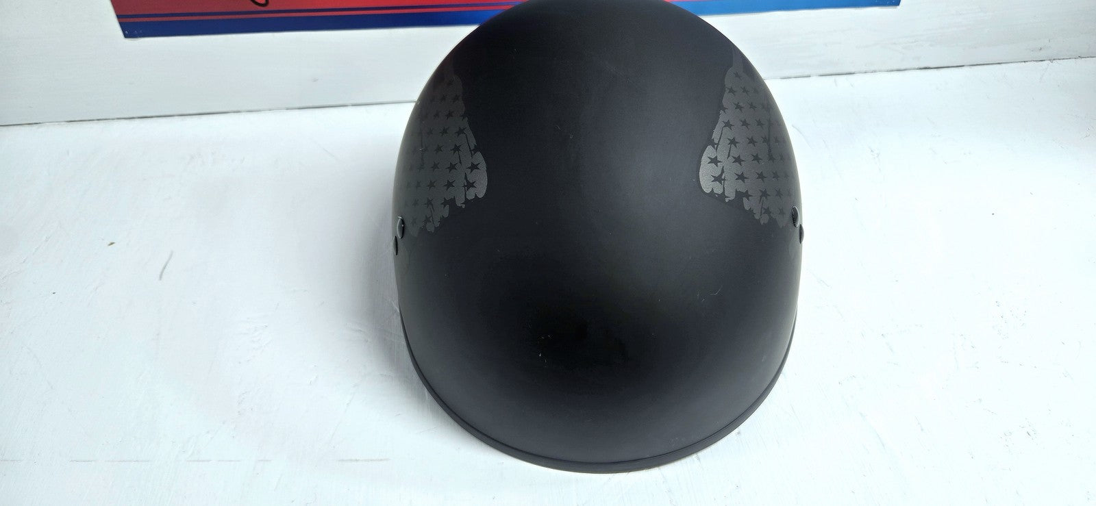 American Flag Gently Used Helmet Matte Black