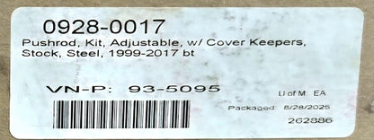 S&S Cycle - 93-5095 - Adjustable Pushrod Kit with Covers