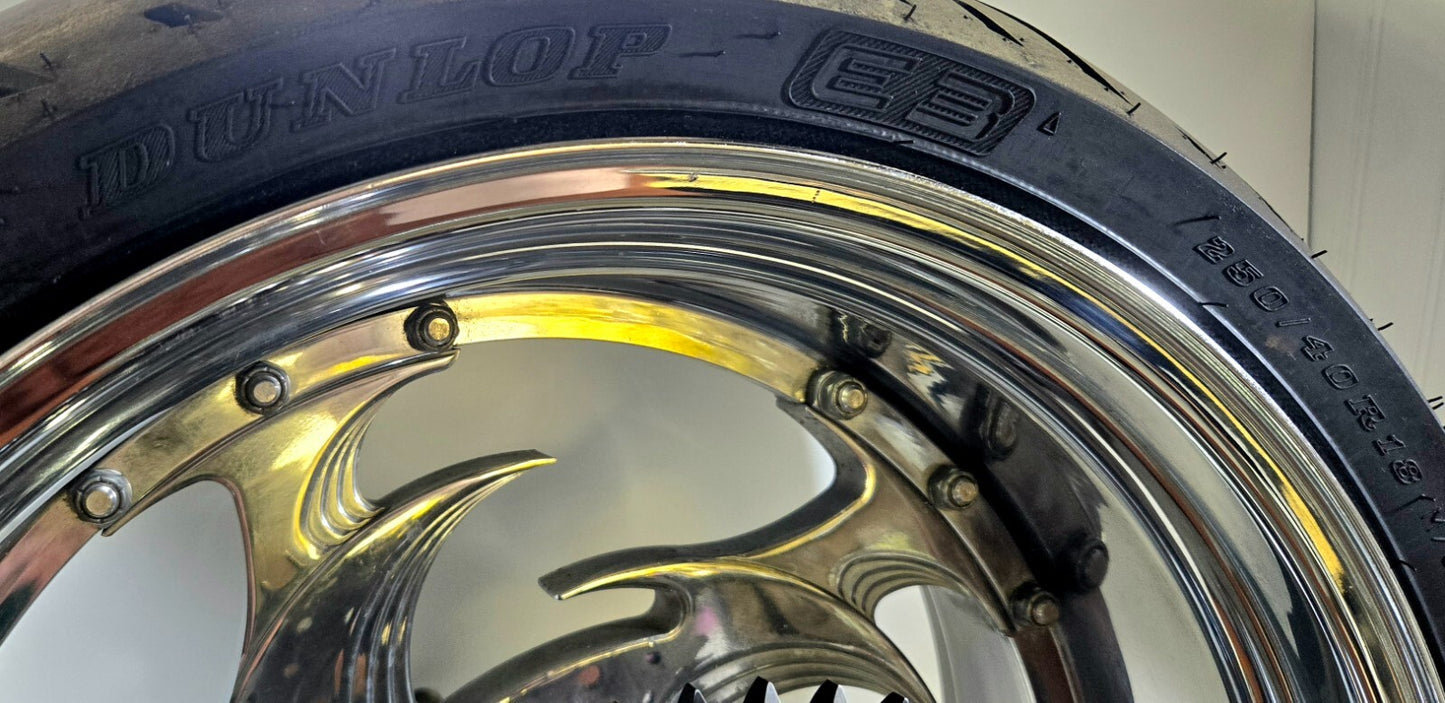 Harley-Davidson Custom Chopper Sawblade Style Rear Wheel