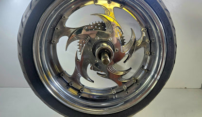 Harley-Davidson Custom Chopper Sawblade Style Rear Wheel