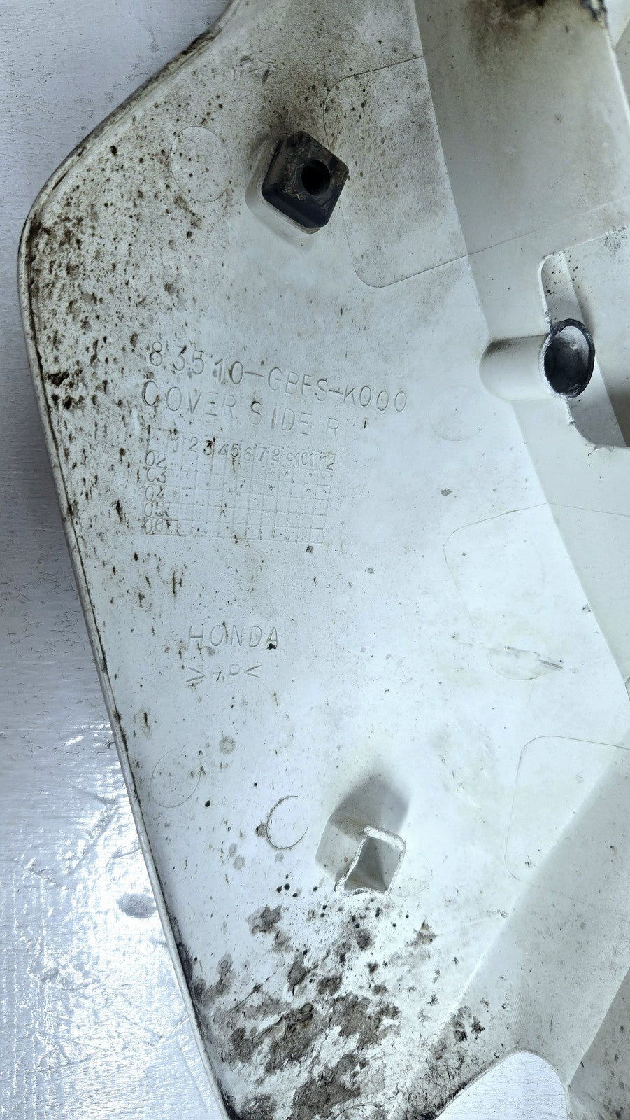 03 to 07 2005 Honda CR85 OEM Front and Side Number Plates