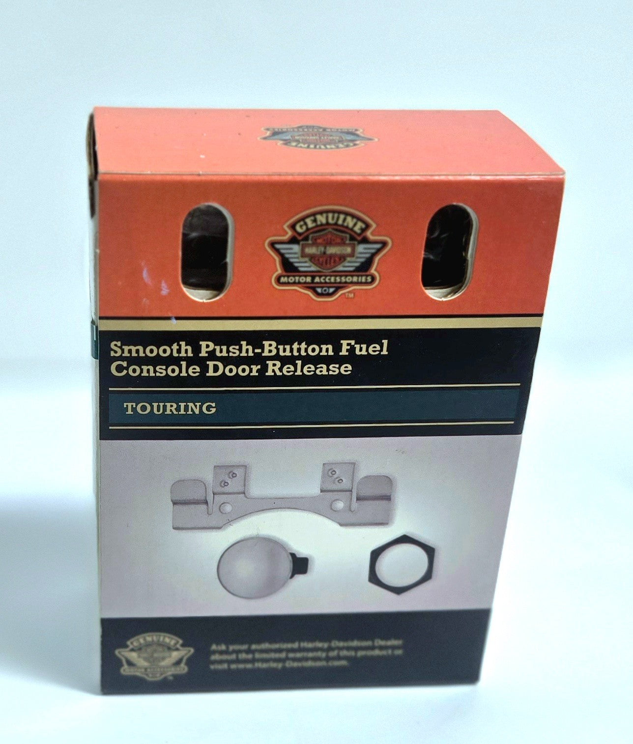 Smooth Push Button Fuel Gas Console Door Release Fits ‘92 And Later FLHT FLTR