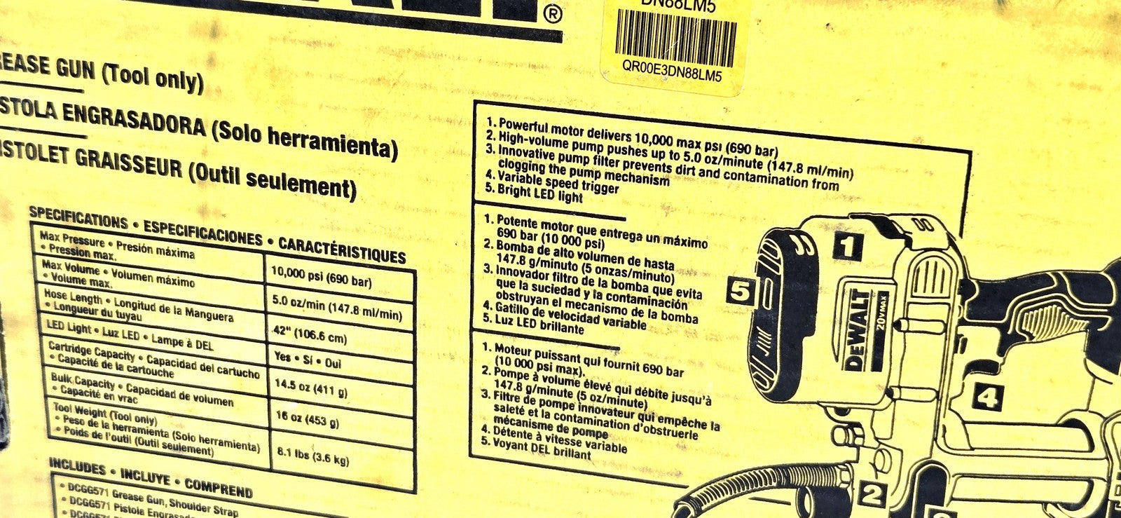 DeWalt Grease Gun NEW in original packaging
