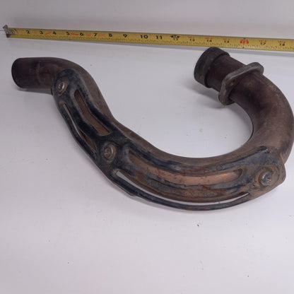 1998 YAMAHA YZ400 OEM EXHAUST PIPE CHAMBER HEADER W/ HEATSHIELD