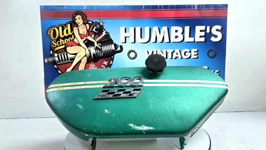 OEM Yamaha CS3c 200 Left L Side Cover Sidecover Panel w/ Emblem 1970 Badge