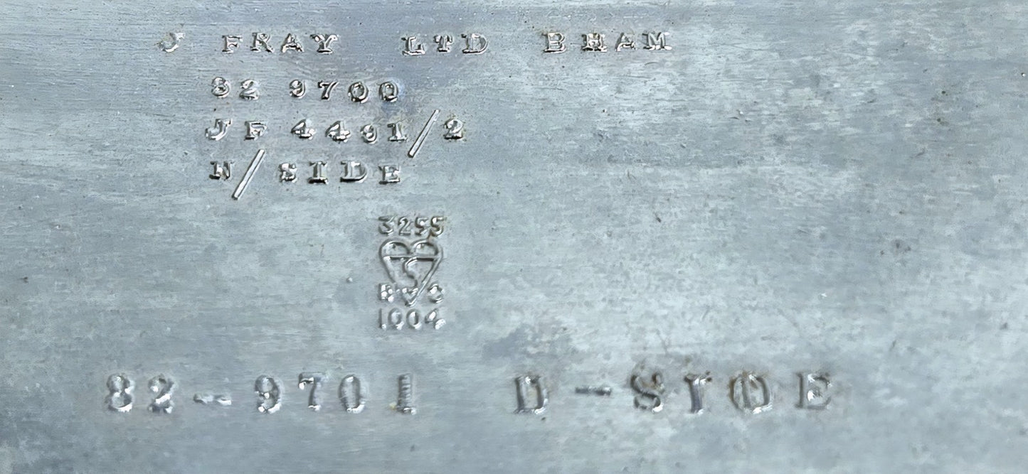 TRIUMPH BONNEVILLE, TIGER, TROPHY 500 & 650 TANK BADGE SET 1969-79 PN# 82-9700/1