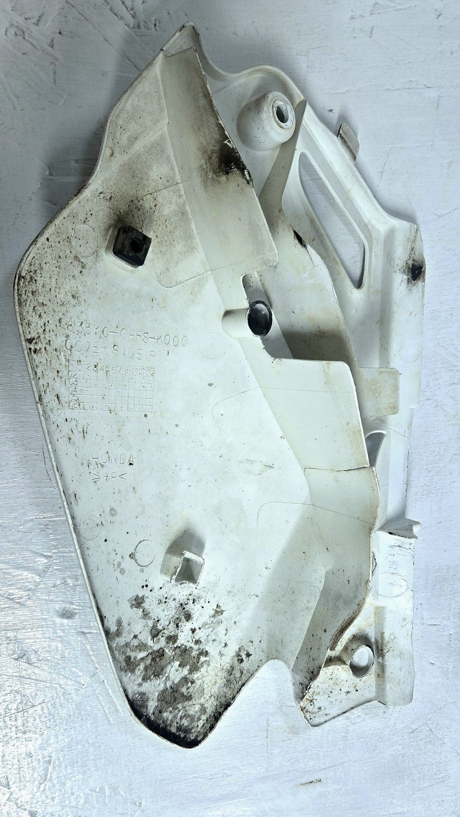 03 to 07 2005 Honda CR85 OEM Front and Side Number Plates