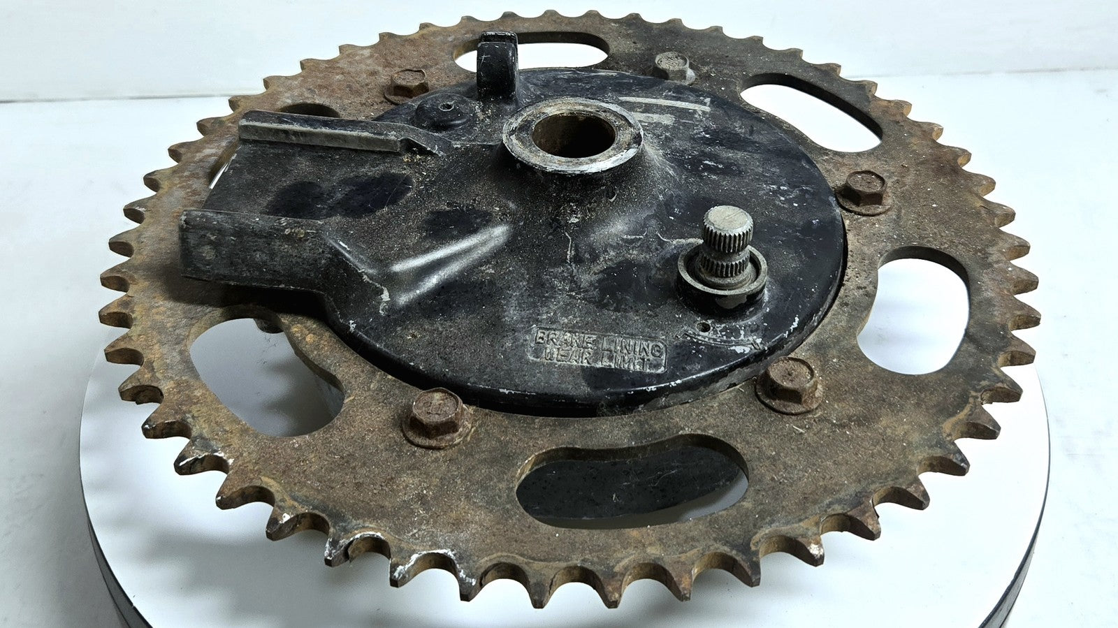 OEM 1979 1980 Suzuki PE250 Rear Hub with Sprocket