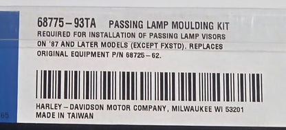Harley Davidson Passing Lamp Moulding Kit HD 68775-93TA Multi Fit New
