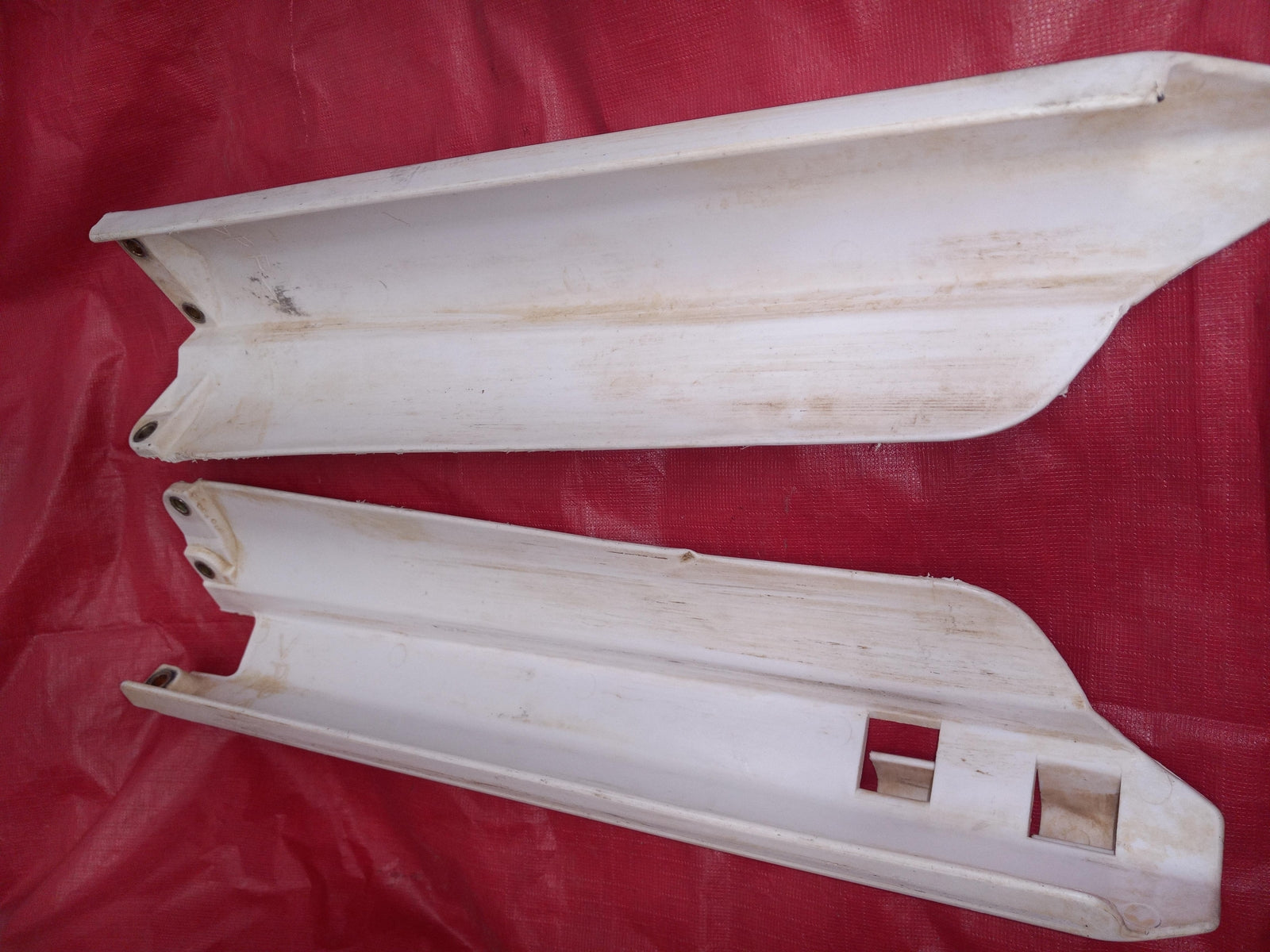 1998 YAMAHA YZ400 OEM WHITE  SIDE FAIRING COWL FAIRING COVER