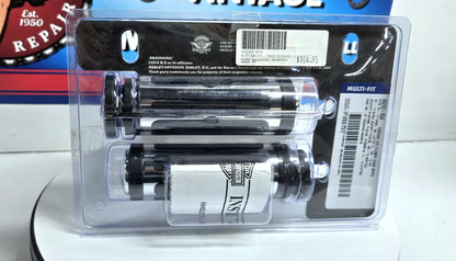 Genuine Harley-Davidson Multi-Fit Chrome and Rubber Hand Grips