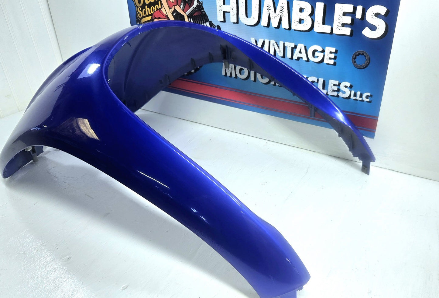 04-09 Yamaha XC125 Front Fender Fairing Cowling Blue OEM EXCELLENT condition