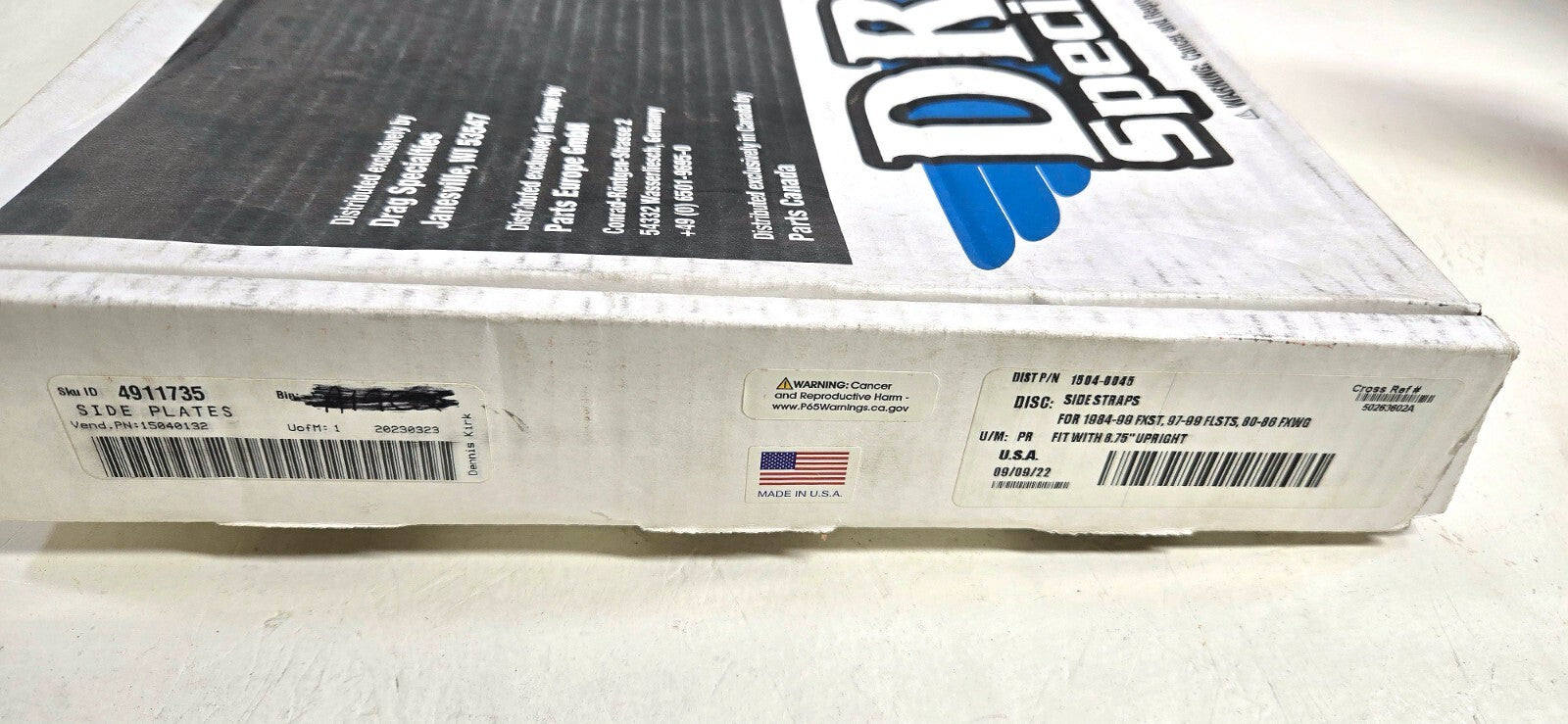 Drag Specialties Sissy Bar Side Plates 1504-0045