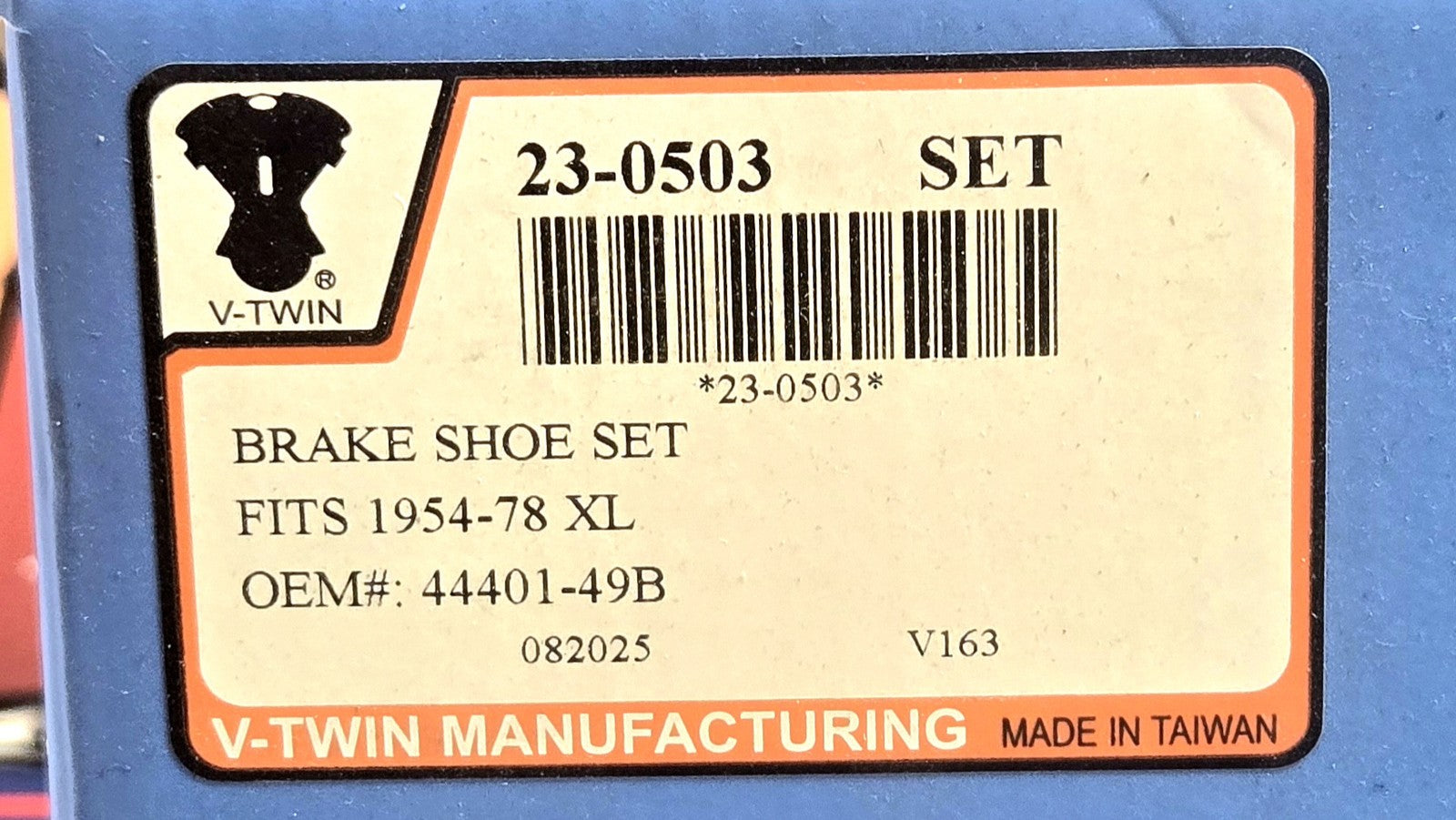 YangPo High Performance Brake Shoes from VTwin for Harley-Davidson