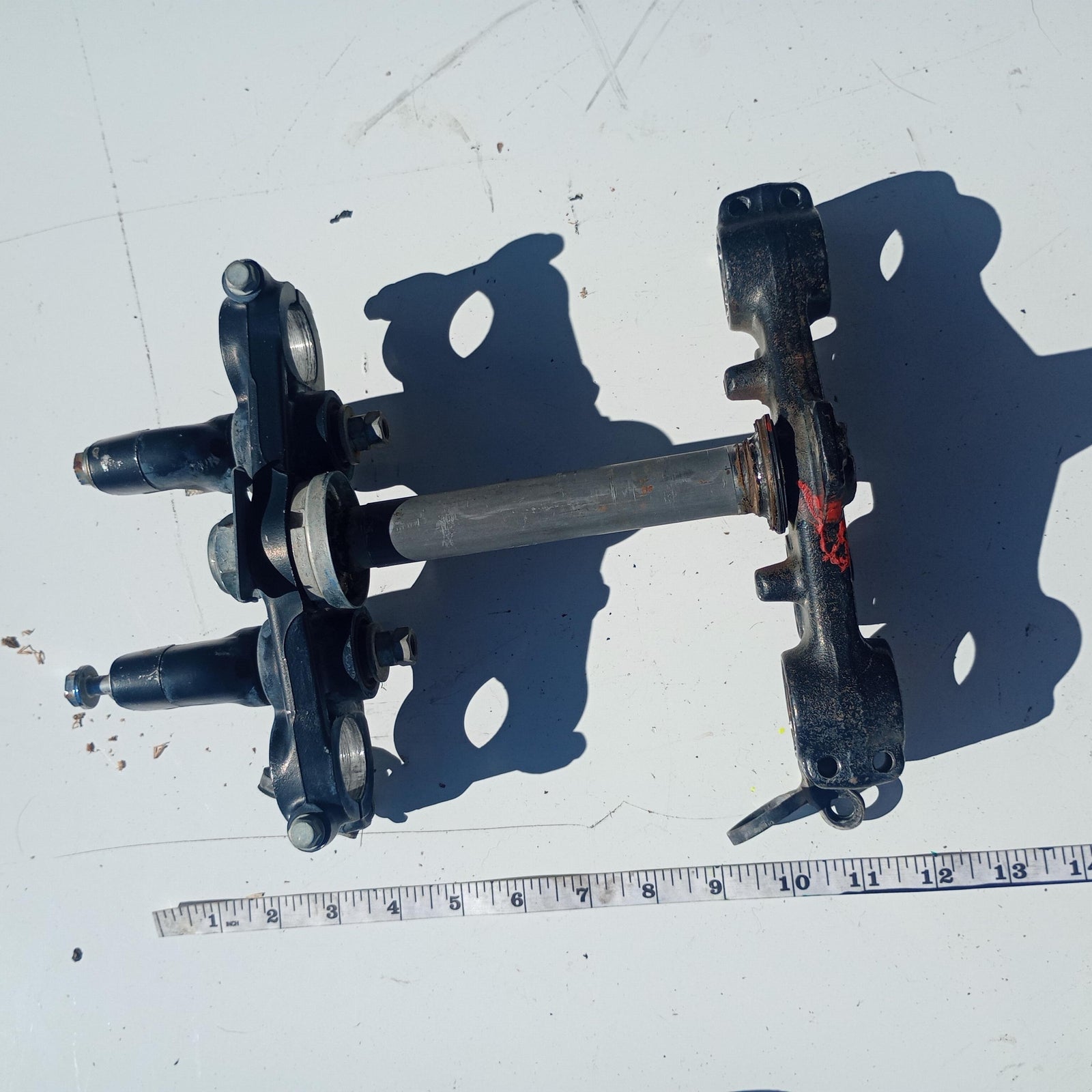 1984 HONDA XR200 OEM FRONT FORKS LOWER UPPER TRIPLE TREE STEM CLAMP