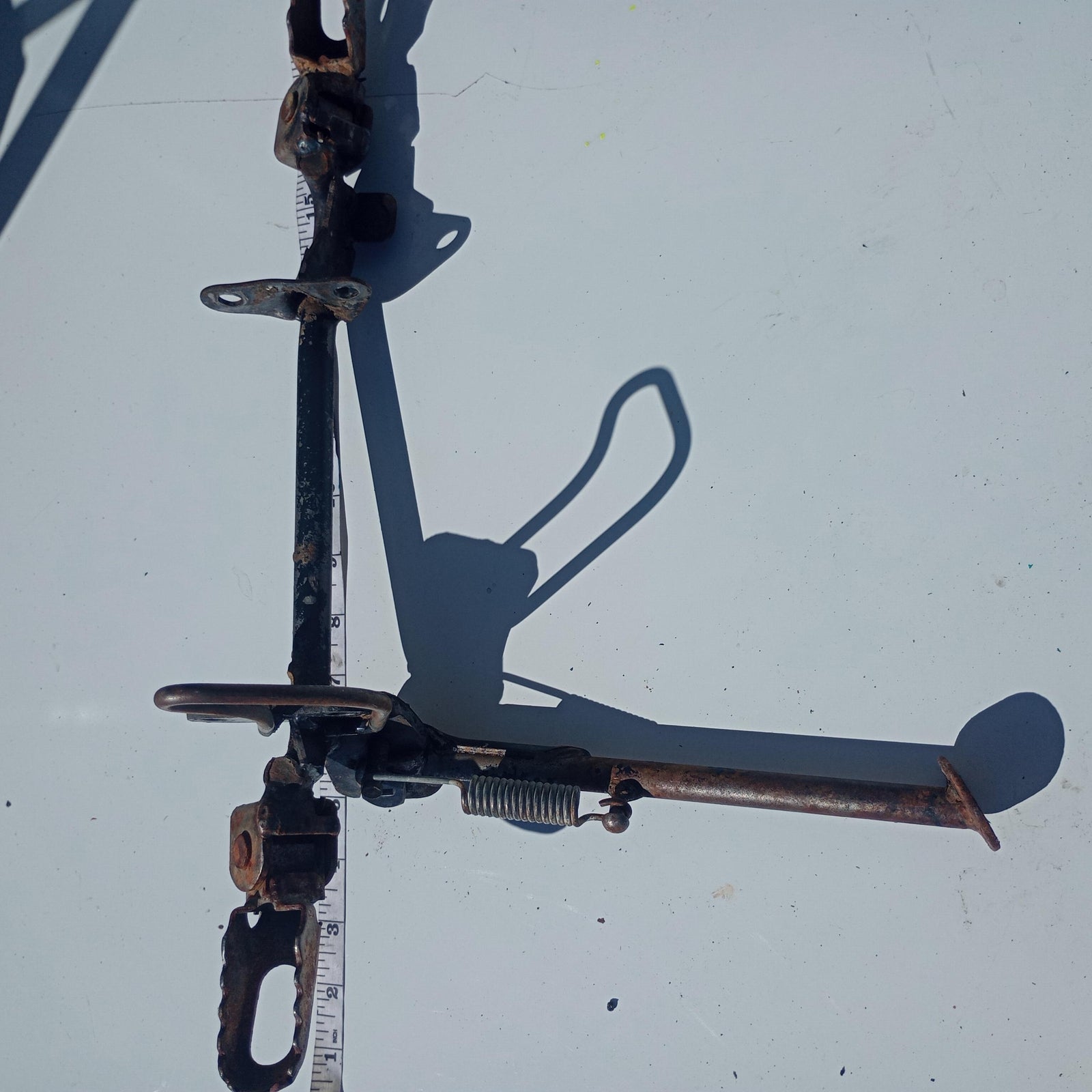 1980 YAMAHA MX100 OEM KICKSTAND SIDE KICK STAND with pedals and mount 