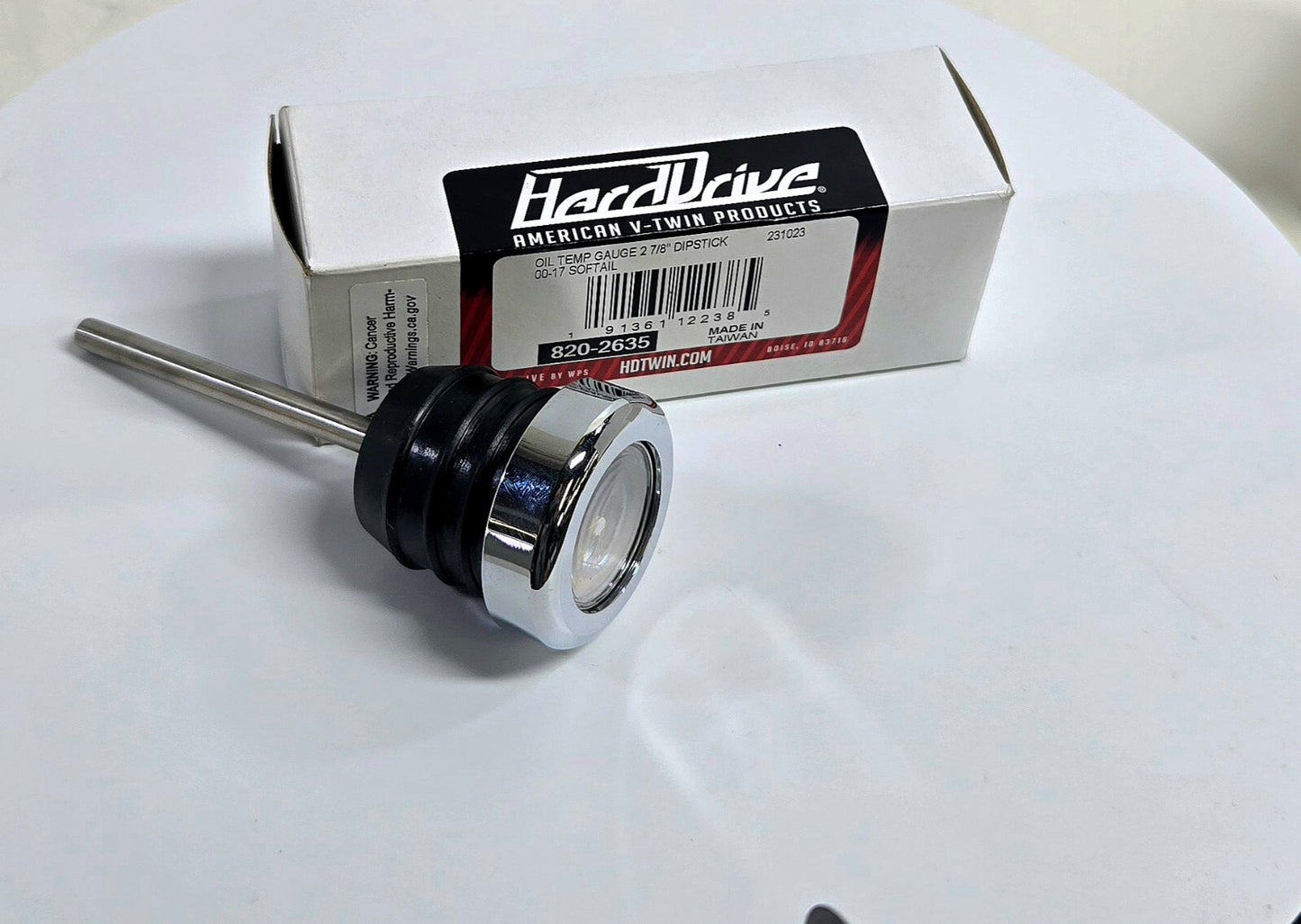 Harddrive Oil Temperature Gauge 2 7/8" Dipstick
