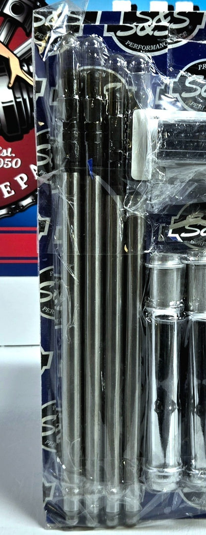 S&S Cycle - 93-5095 - Adjustable Pushrod Kit with Covers