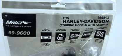 Metra Wiring Harness 99-9600 For 1998-13 Harley Davidson Touring Models