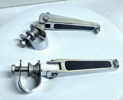 Chrome U-Clamp Foot Peg For Harley1200 Nightster Super Glide Sportster XL