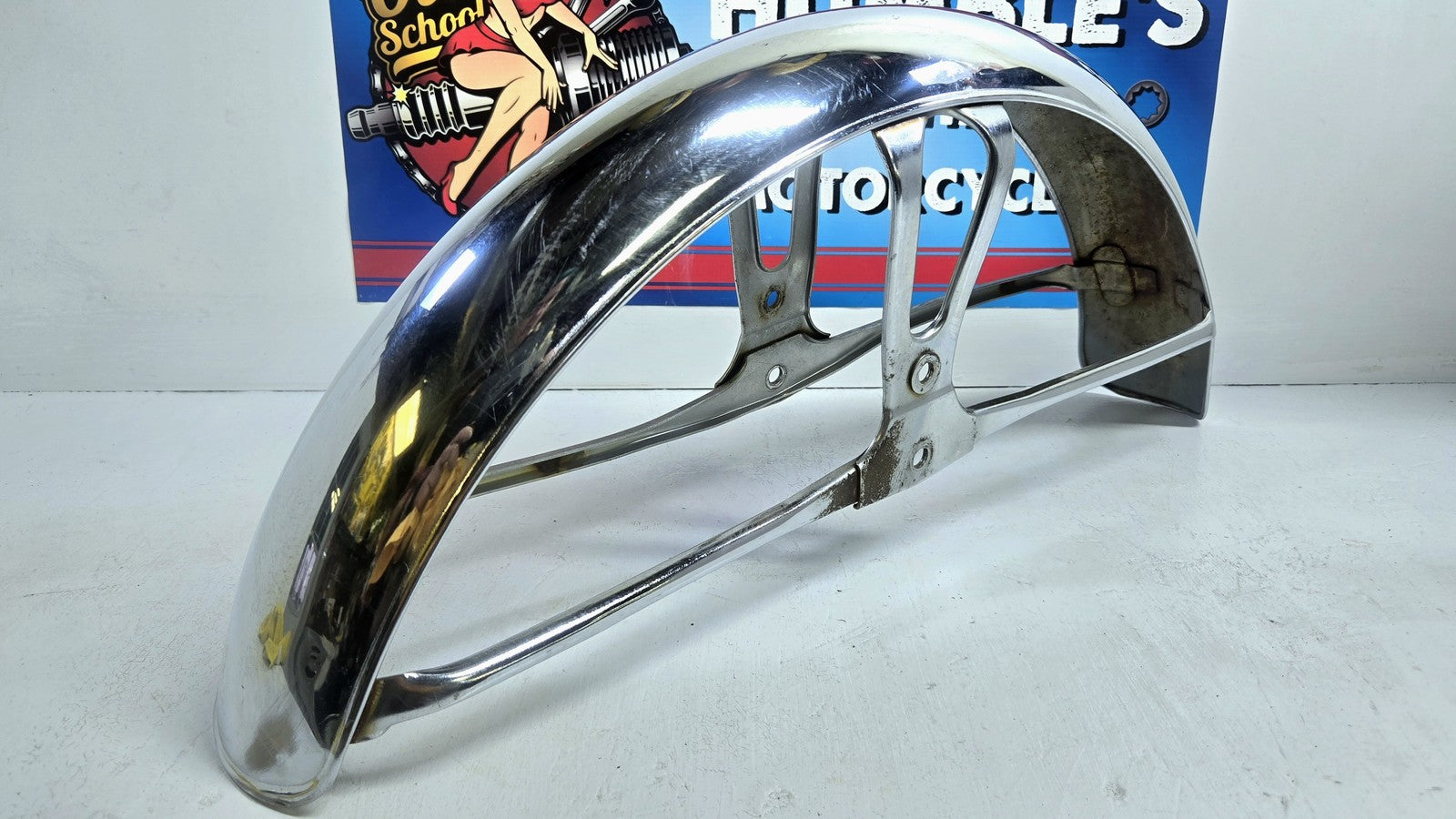 OEM Yamaha CS3C Front Fender 1970 Chrome