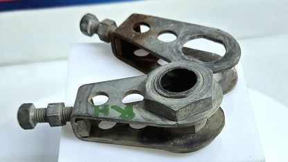 OEM 1979 1980 Suzuki PE250 Chain Tension Bolts Adjusters