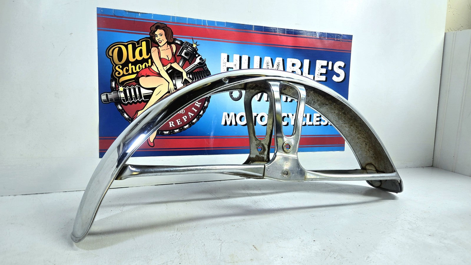 OEM Yamaha CS3C Front Fender 1970 Chrome