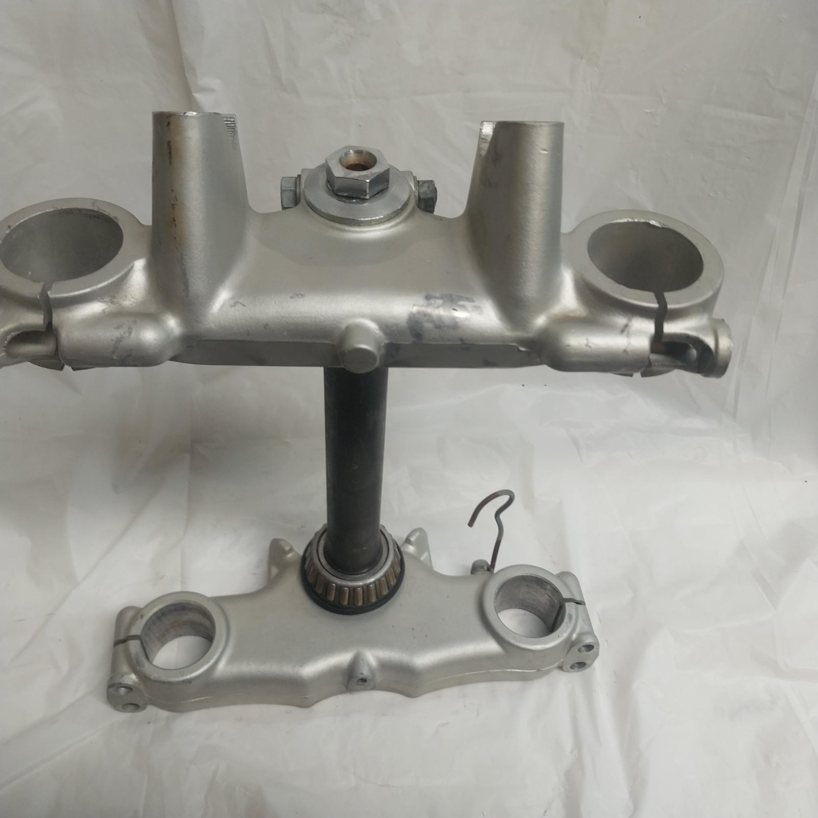 1980 SUZUKI PE400 OEM FRONT FORKS LOWER UPPER TRIPLE TREE STEM CLAMP