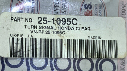 K&S DOT Approved Turn Signals 25-1095C for Honda Replaces #33400-425-673/679