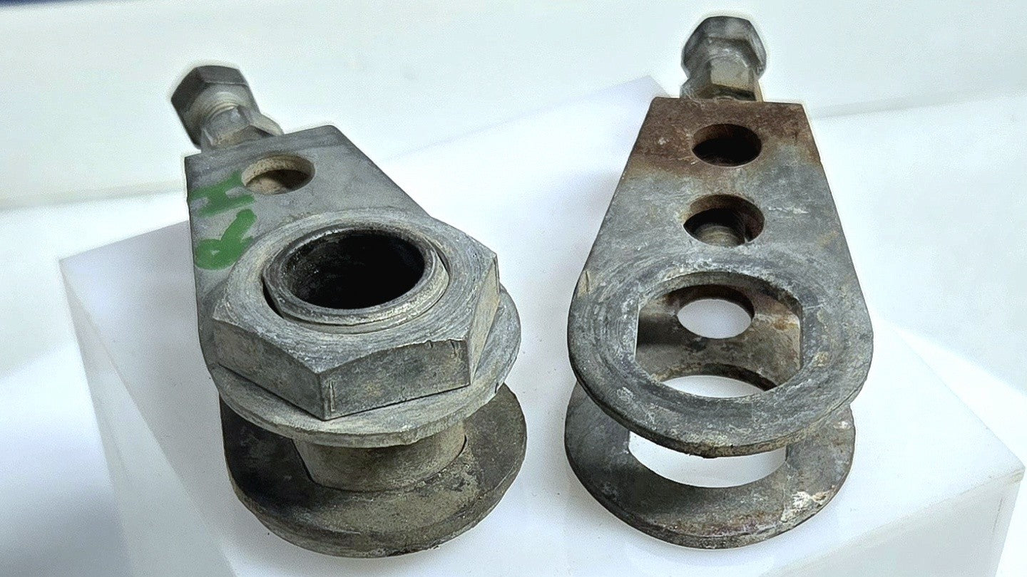 OEM 1979 1980 Suzuki PE250 Chain Tension Bolts Adjusters