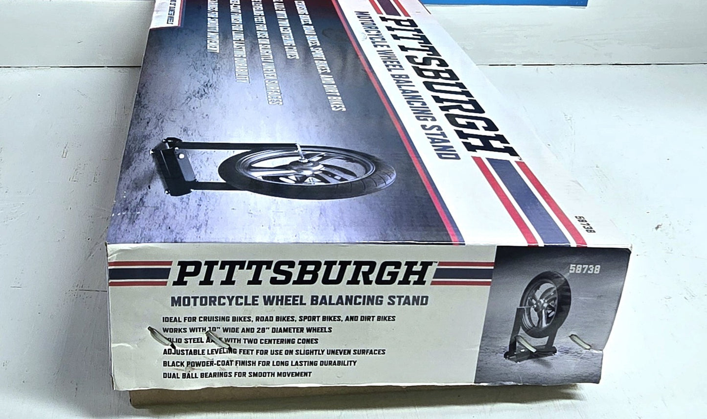 Pittsburgh Motorcycle Wheel Balancing Stand, NEW in box