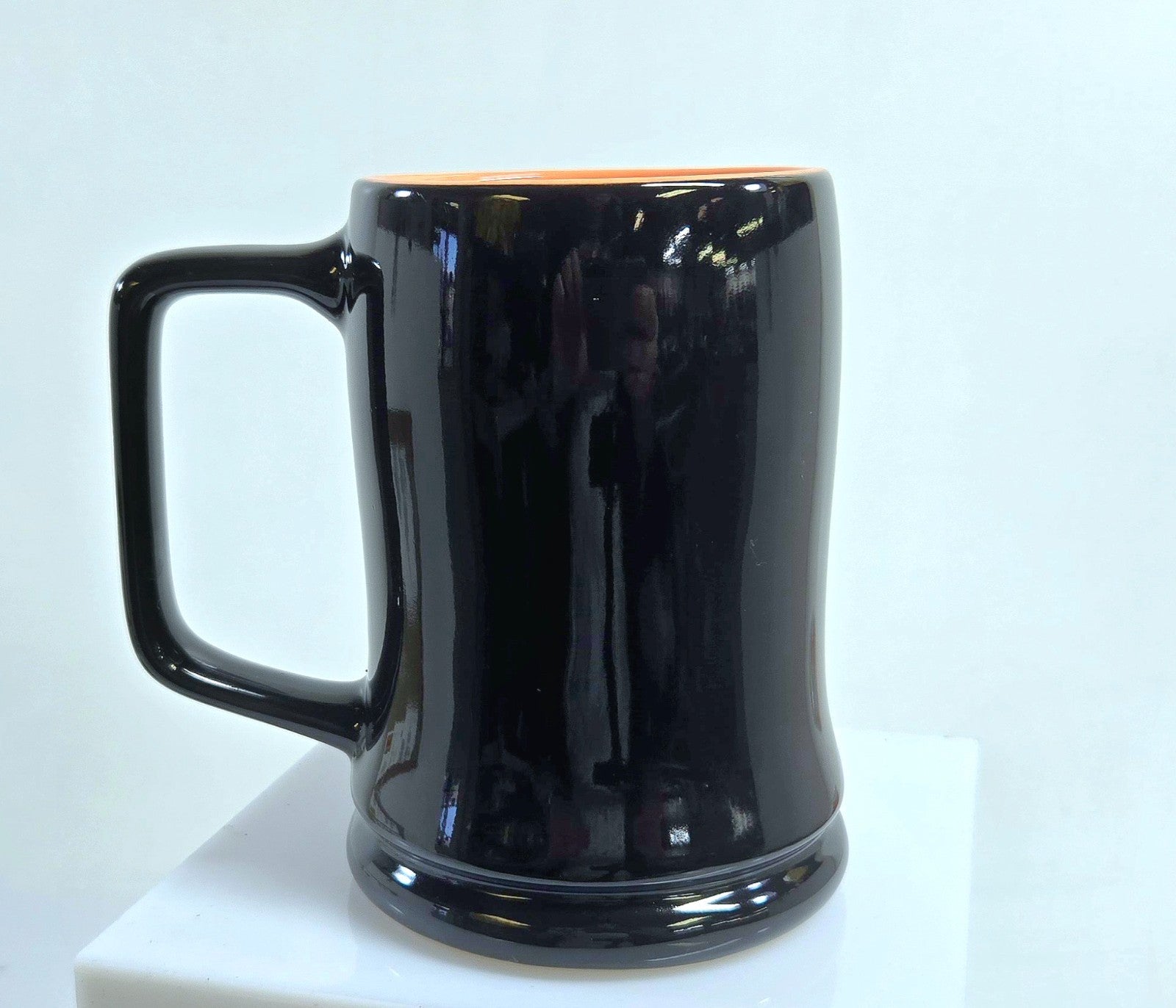Harley Davidson Coffee Cup Mug 18oz Black Raised 3-D Eagle Official Logo