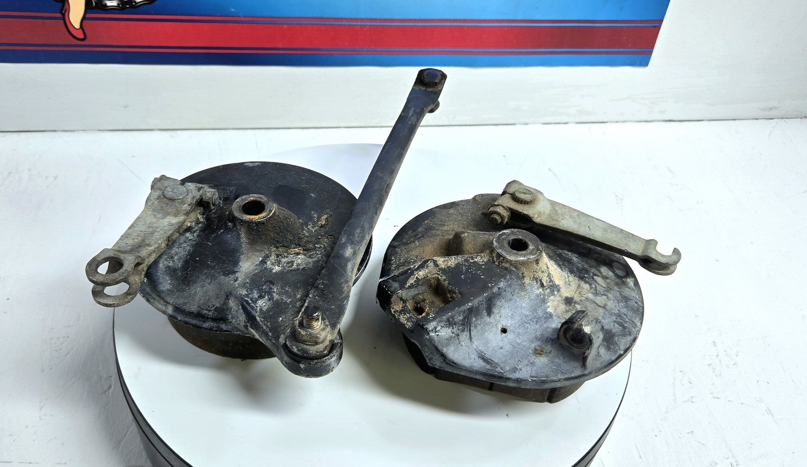 1979 1980 Suzuki RM60 Brake Drums and Shoes