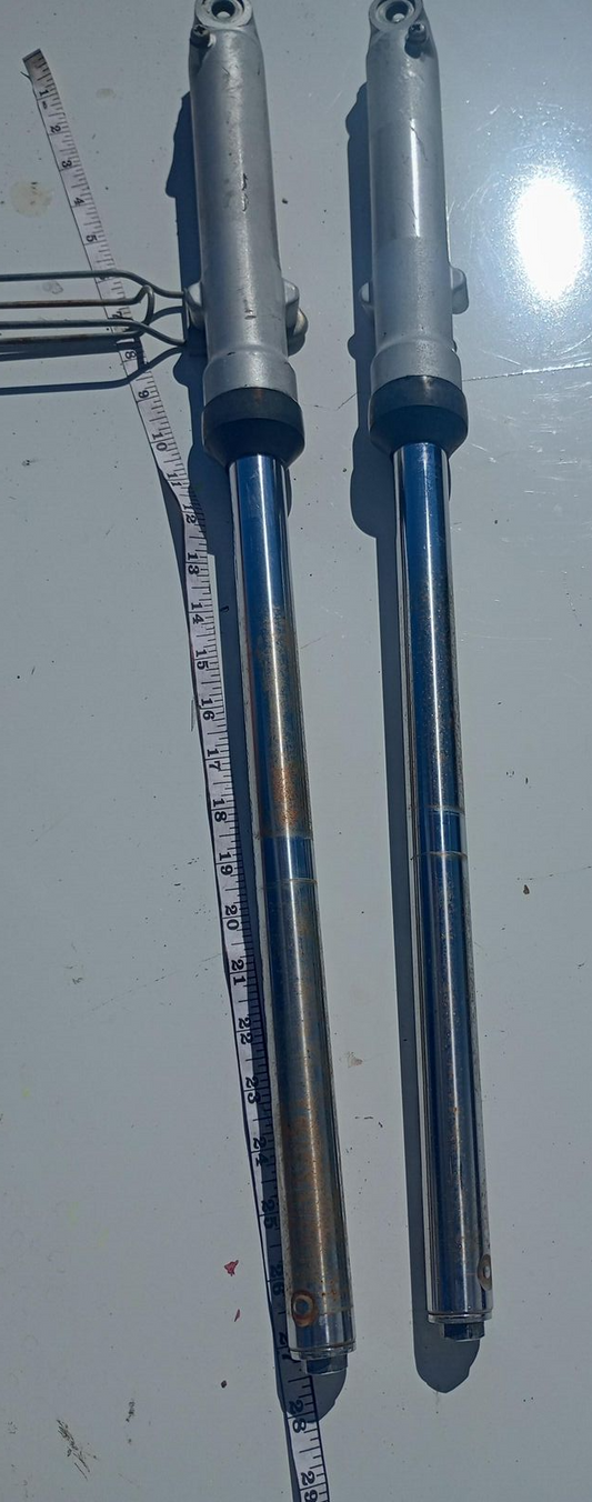 1980 YAMAHA MX100 OEM RIGHT LEFT FRONT SUSPENSION FORKS SHOCKS