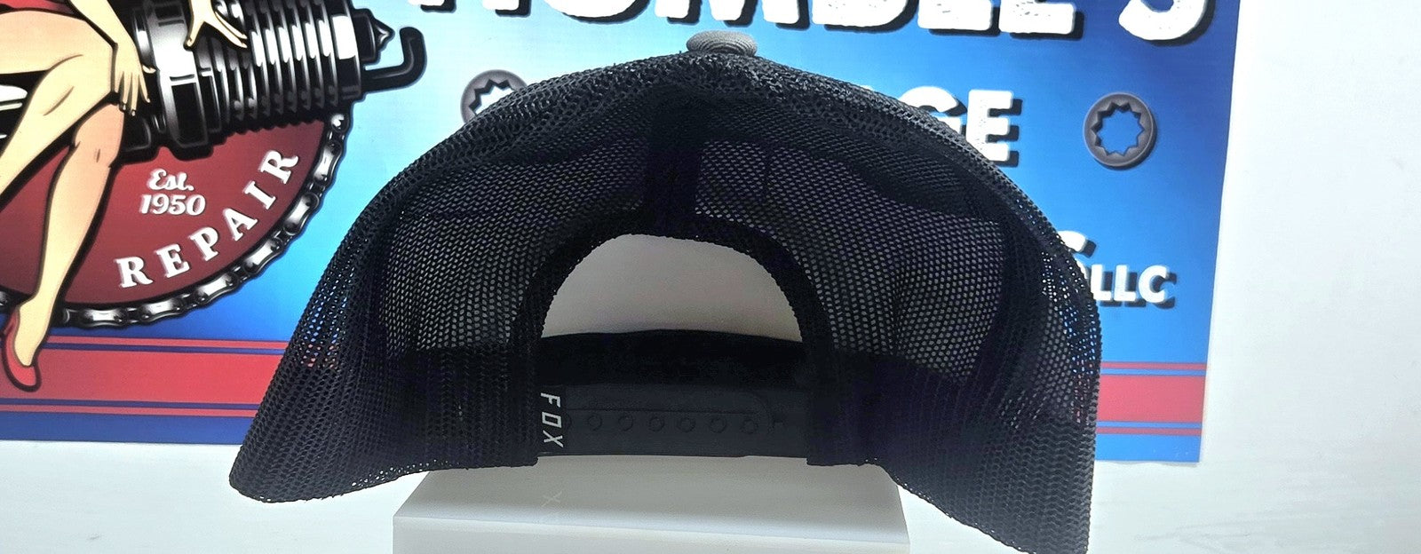 Fox Hat, Gray Camo with White Logo