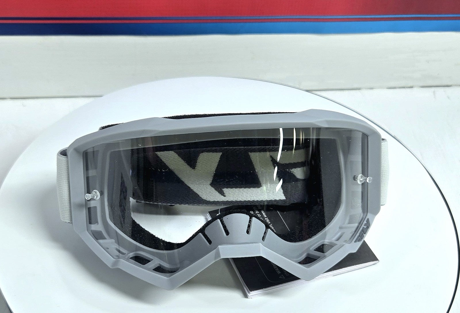 FlyRacing Goggles, Gray and Black NEW